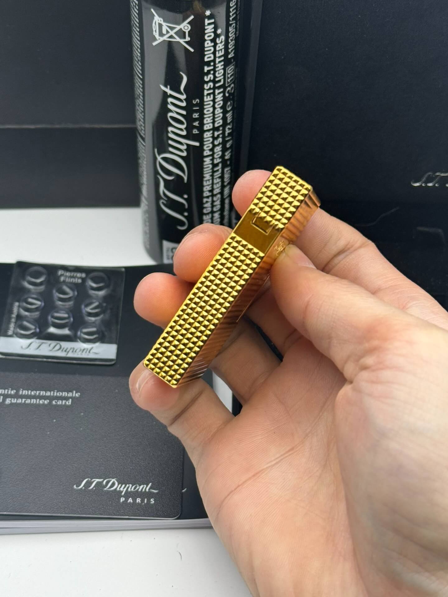 ST Dupont Ligne 2 New Lattice Wide Edge Lighter With Gift Box