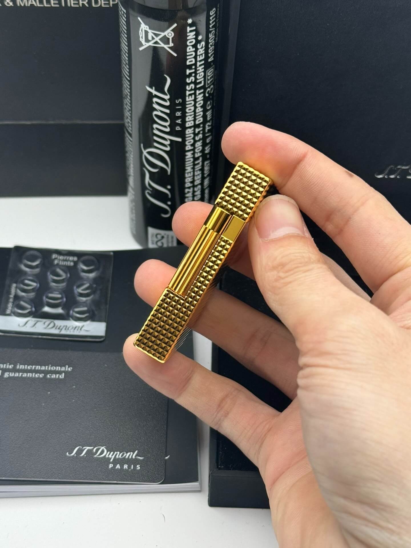 ST Dupont Ligne 2 New Lattice Wide Edge Lighter With Gift Box
