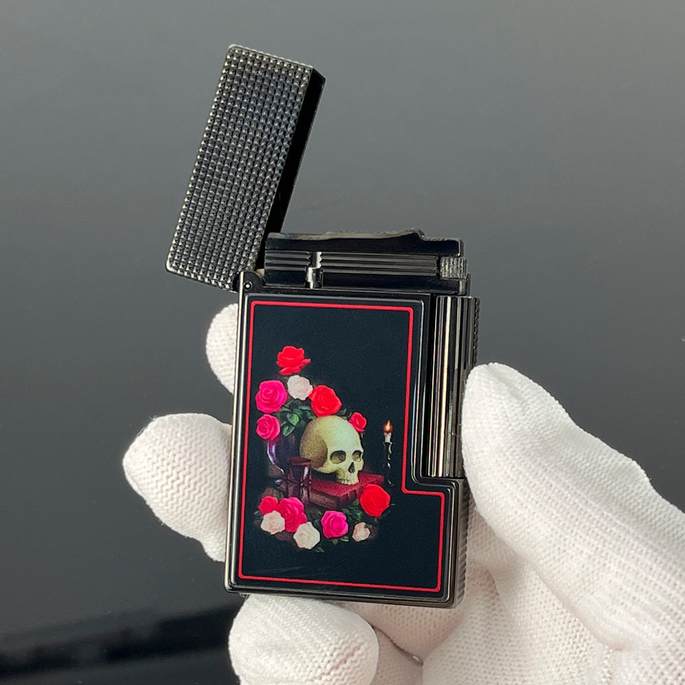 S.T. Dupont Memento Mori Ligne 2 Black Lighter - Back View