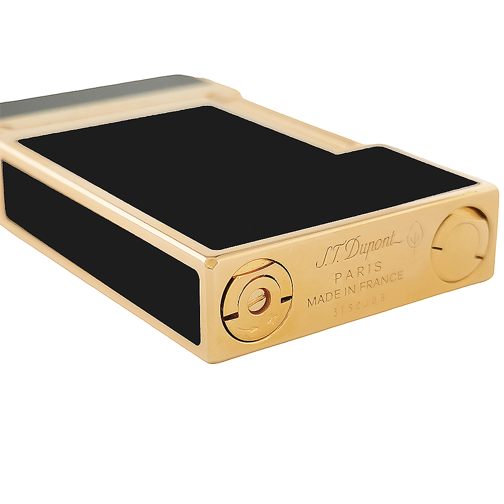 S.T. Dupont Ligne 2 Narrow Edge Memorial Vintage Lighter - Close-up