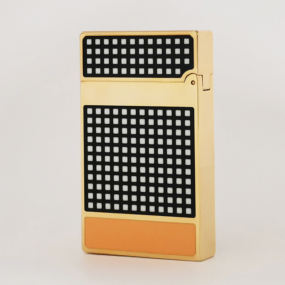 S.T. Dupont Ligne 2 Cohiba Lighter Black & Yellow Lacquer - Side View