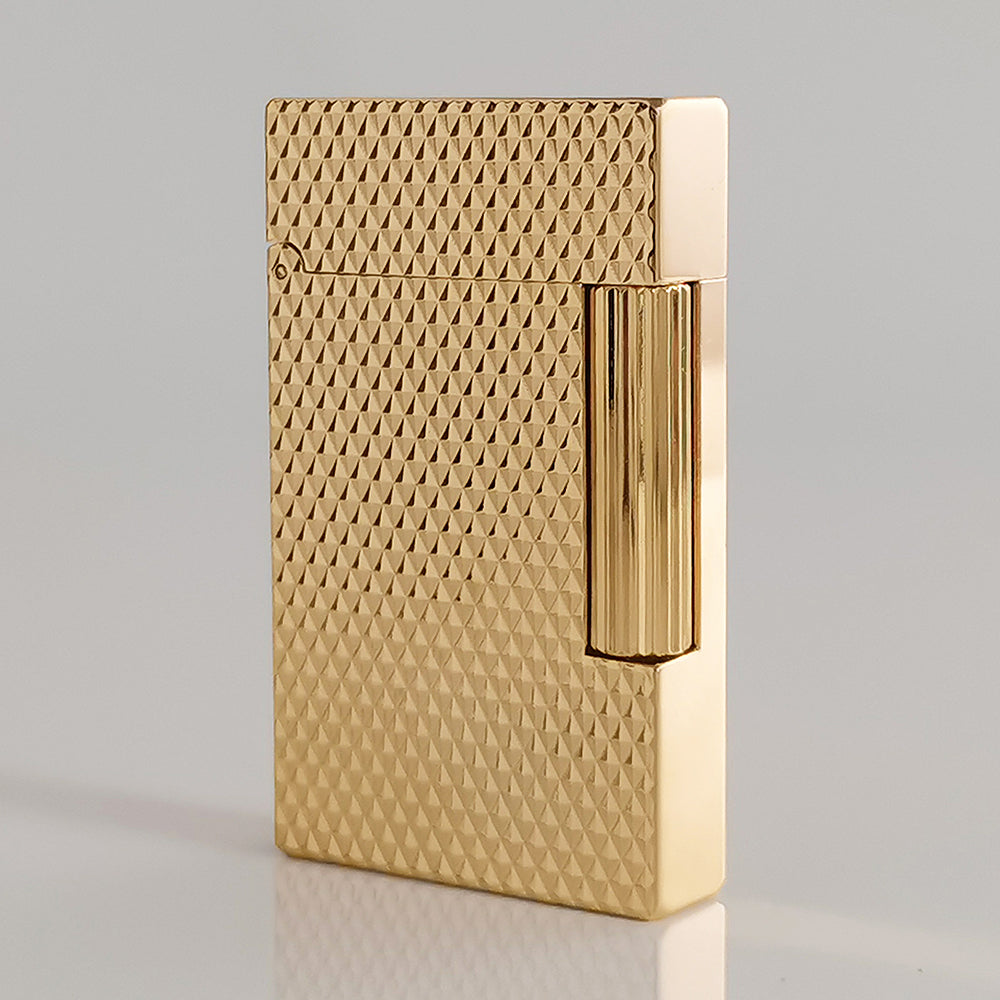 ST Dupont L2 New Diamond Style Engraving Lighter - Gold - View 7