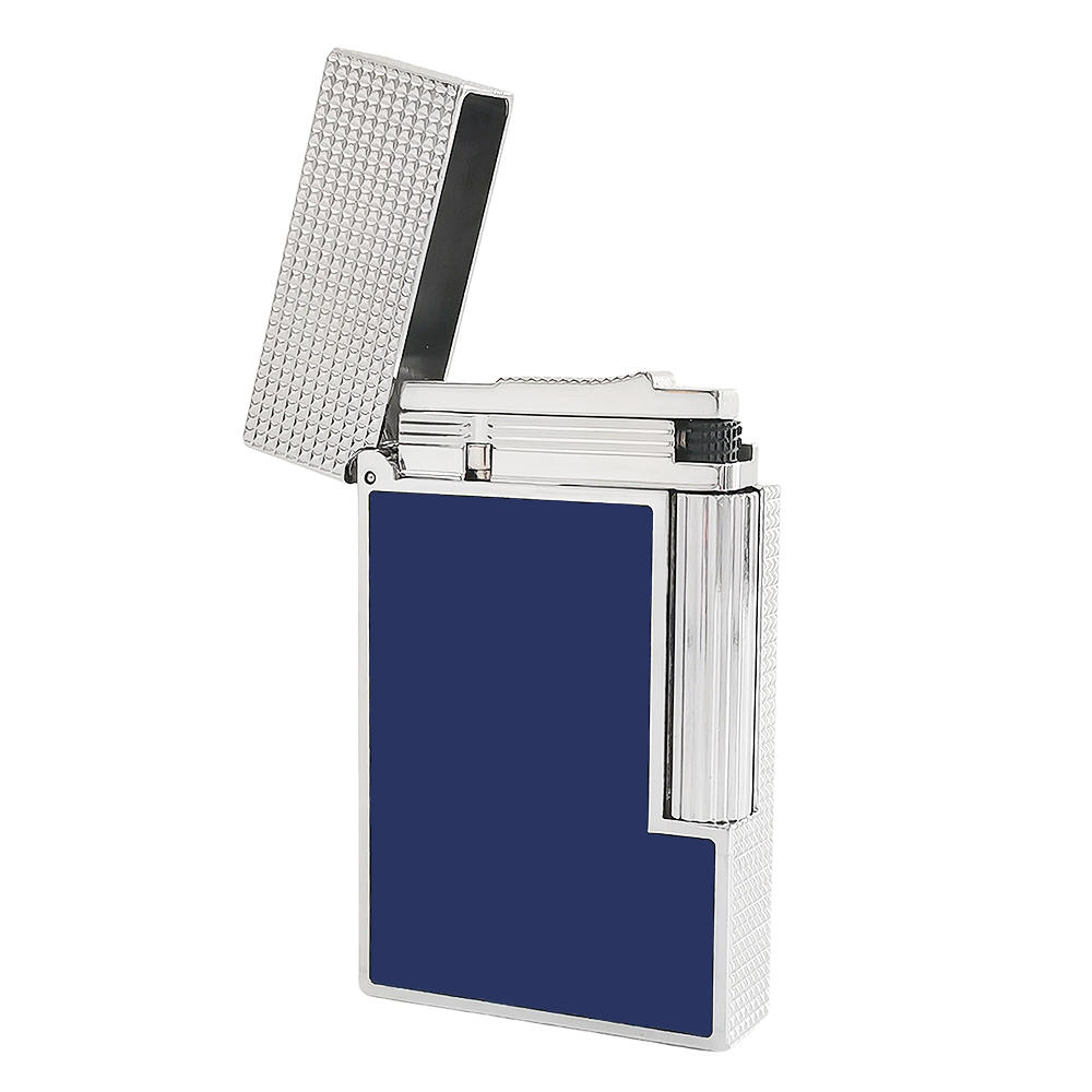 S.T. Dupont Ligne 2 Natural Lacquer Gas Lighter with Lattice Engraving - View 13