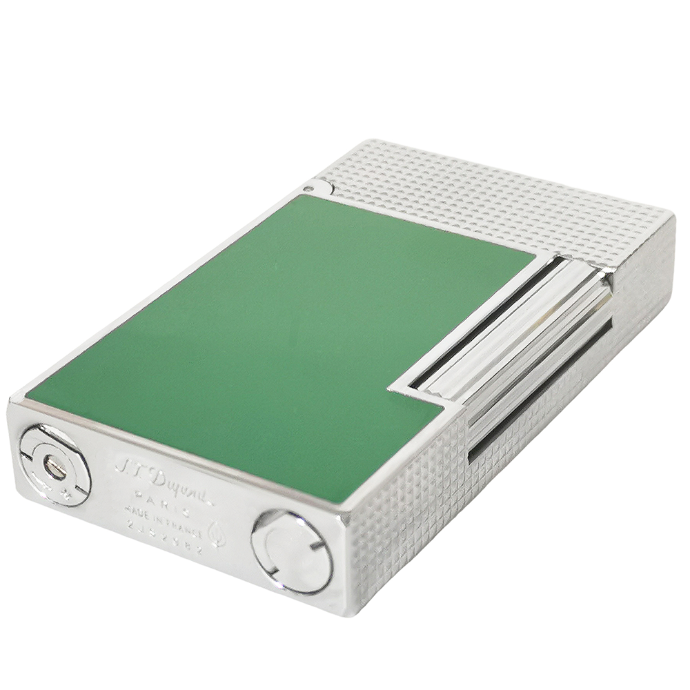 S.T. Dupont Ligne 2 Natural Lacquer Gas Lighter with Lattice Engraving - View 18