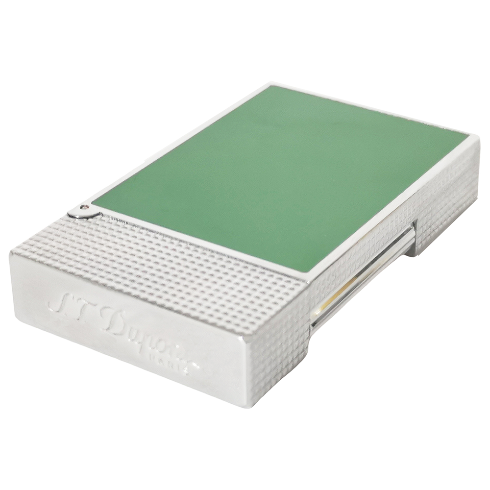 S.T. Dupont Ligne 2 Natural Lacquer Gas Lighter with Lattice Engraving - View 17