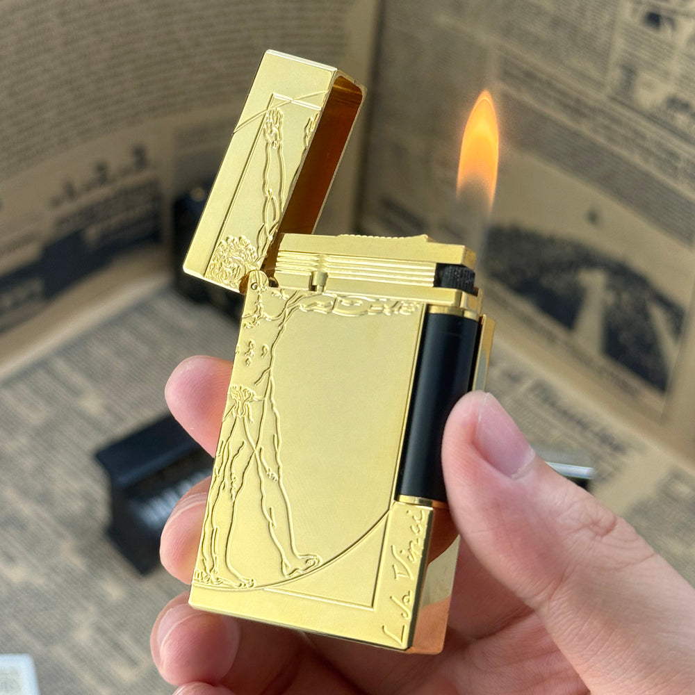 S.T. Dupont Lighter Uomo vitruviano Da Vinci Man Pattern - View 21