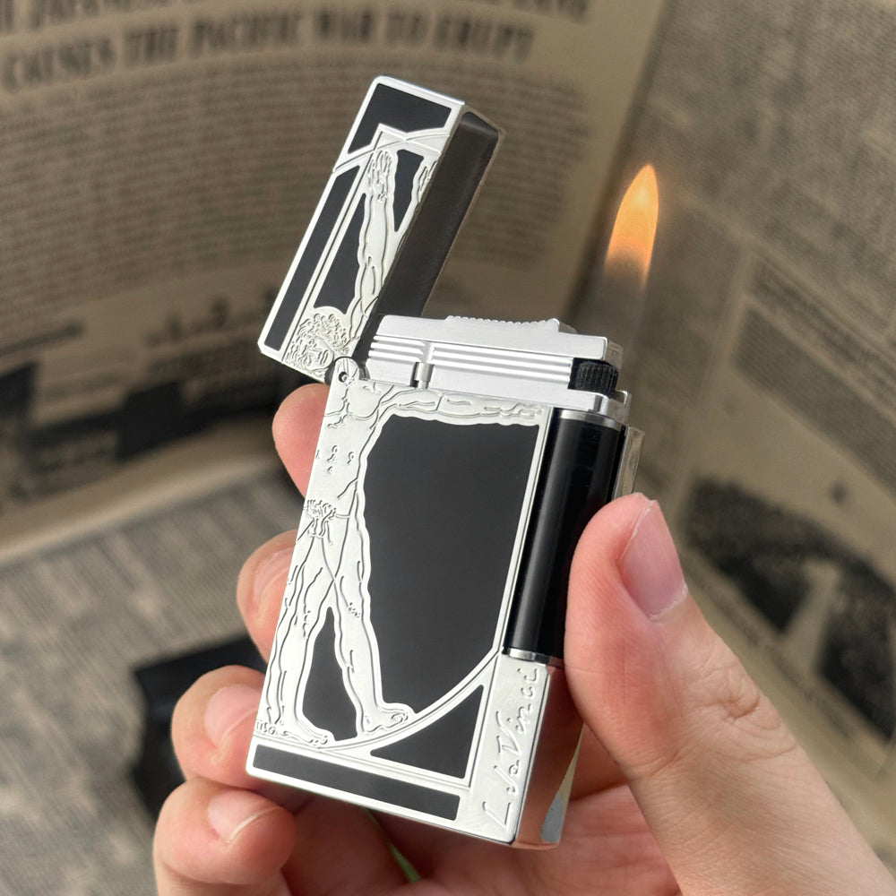 S.T. Dupont Lighter Uomo vitruviano Da Vinci Man Pattern - View 20