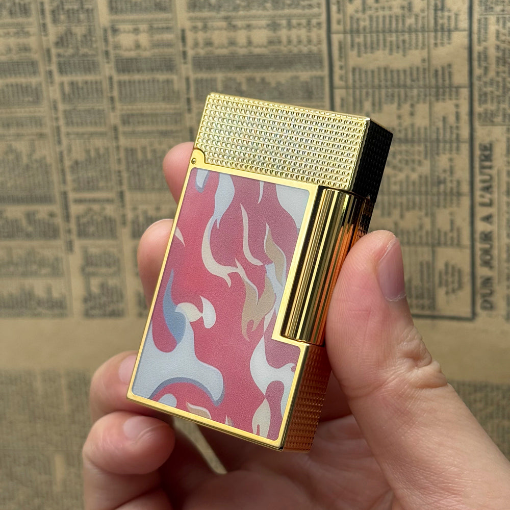 S.T. Dupont Ligne 2 Camo Guilloche Cling Flame Lighter - View 15