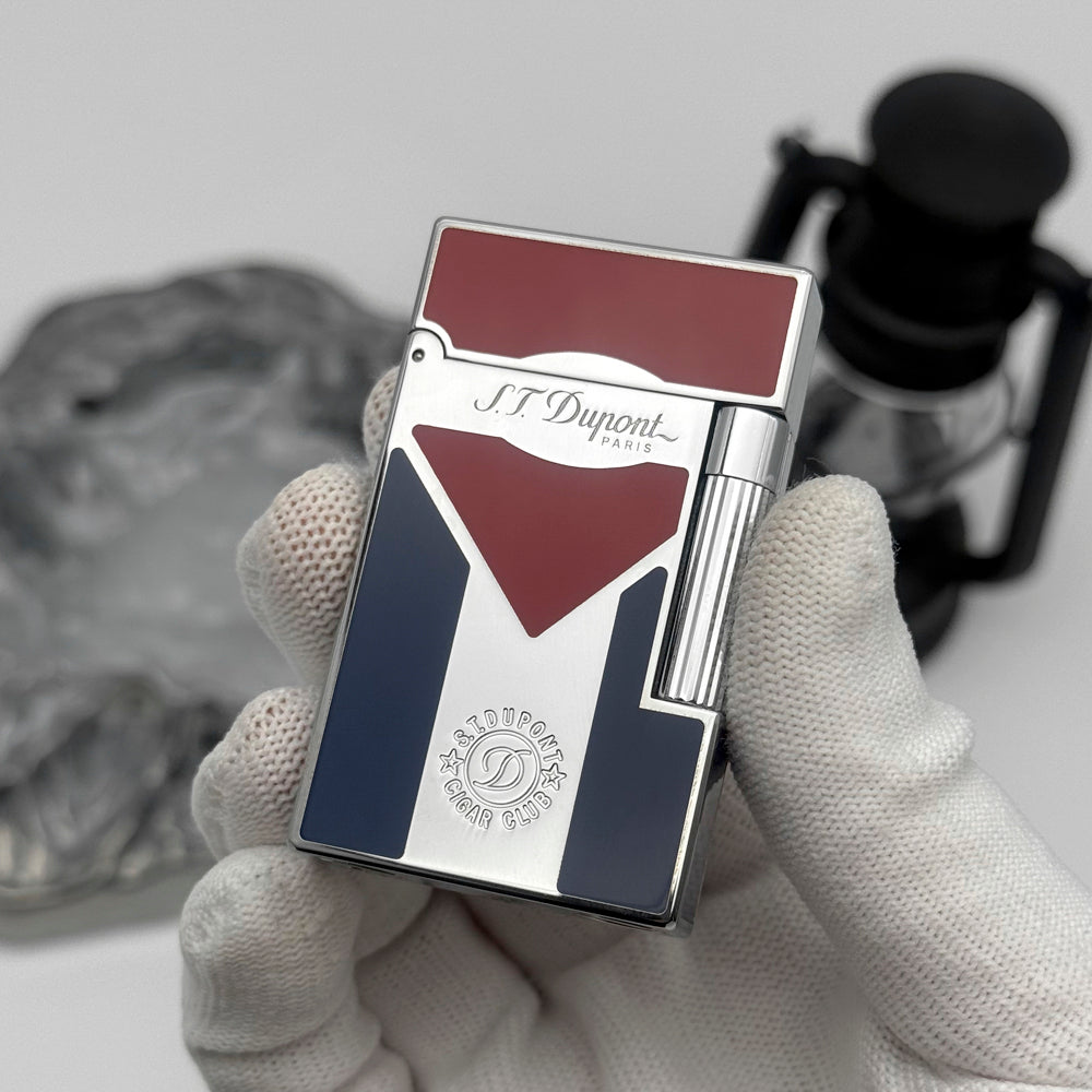 Cuba Flag Lacquer S.T. Dupont Lighter New Model - View 9
