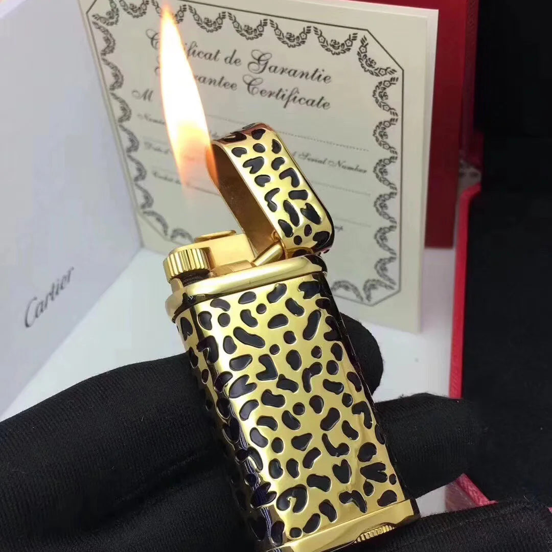 Cartier Limited Edition Leopard Print Lighter - Gold - View 8