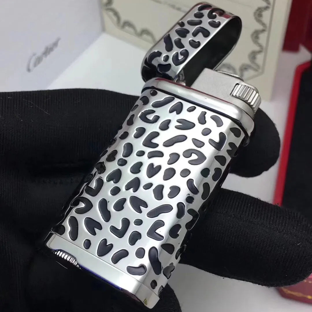 Cartier Limited Edition Leopard Print Lighter - Back View