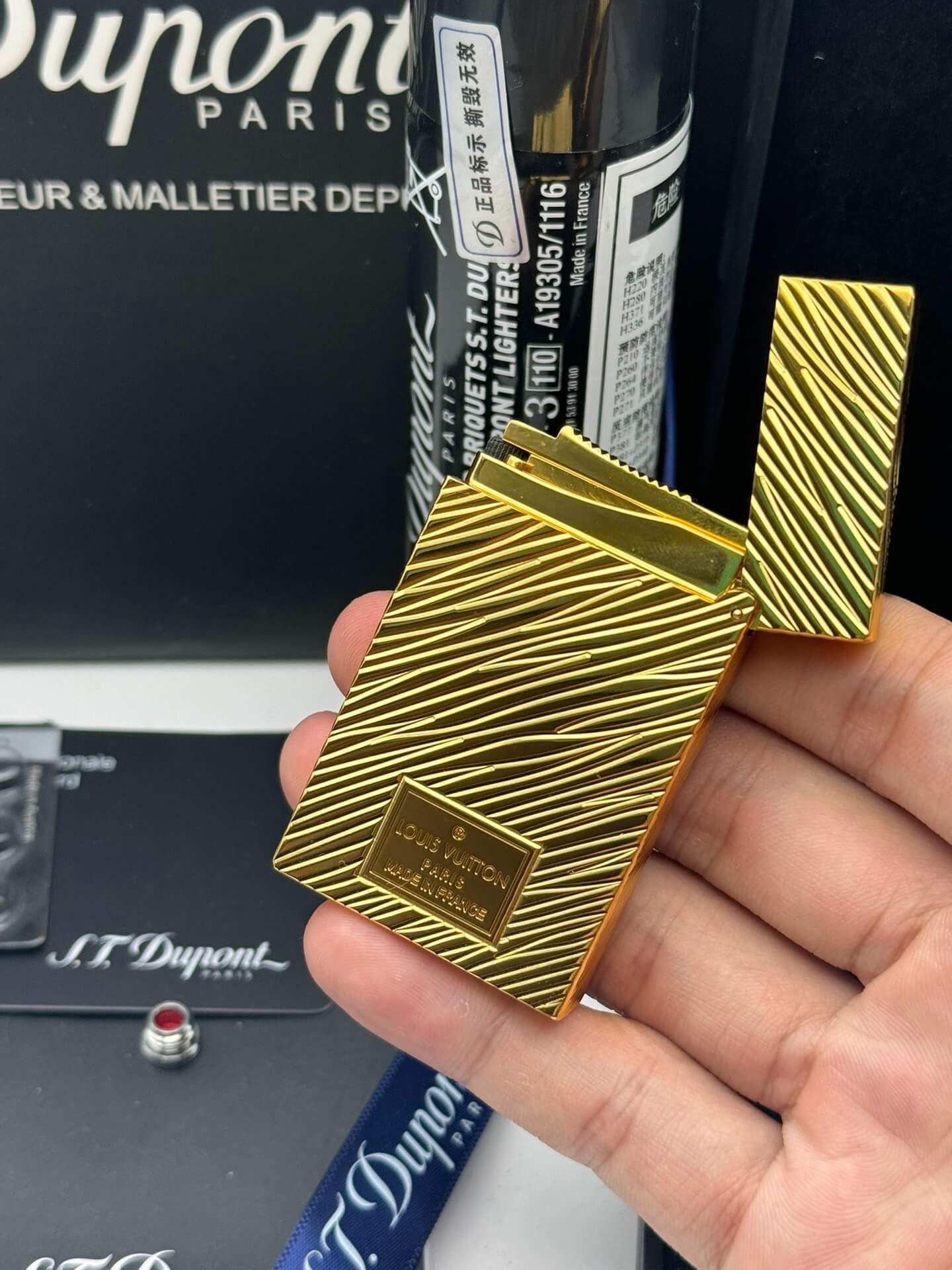 ST Dupont Ligne 2 Dual Flame LV Limited Edition Lighter With Gift Box