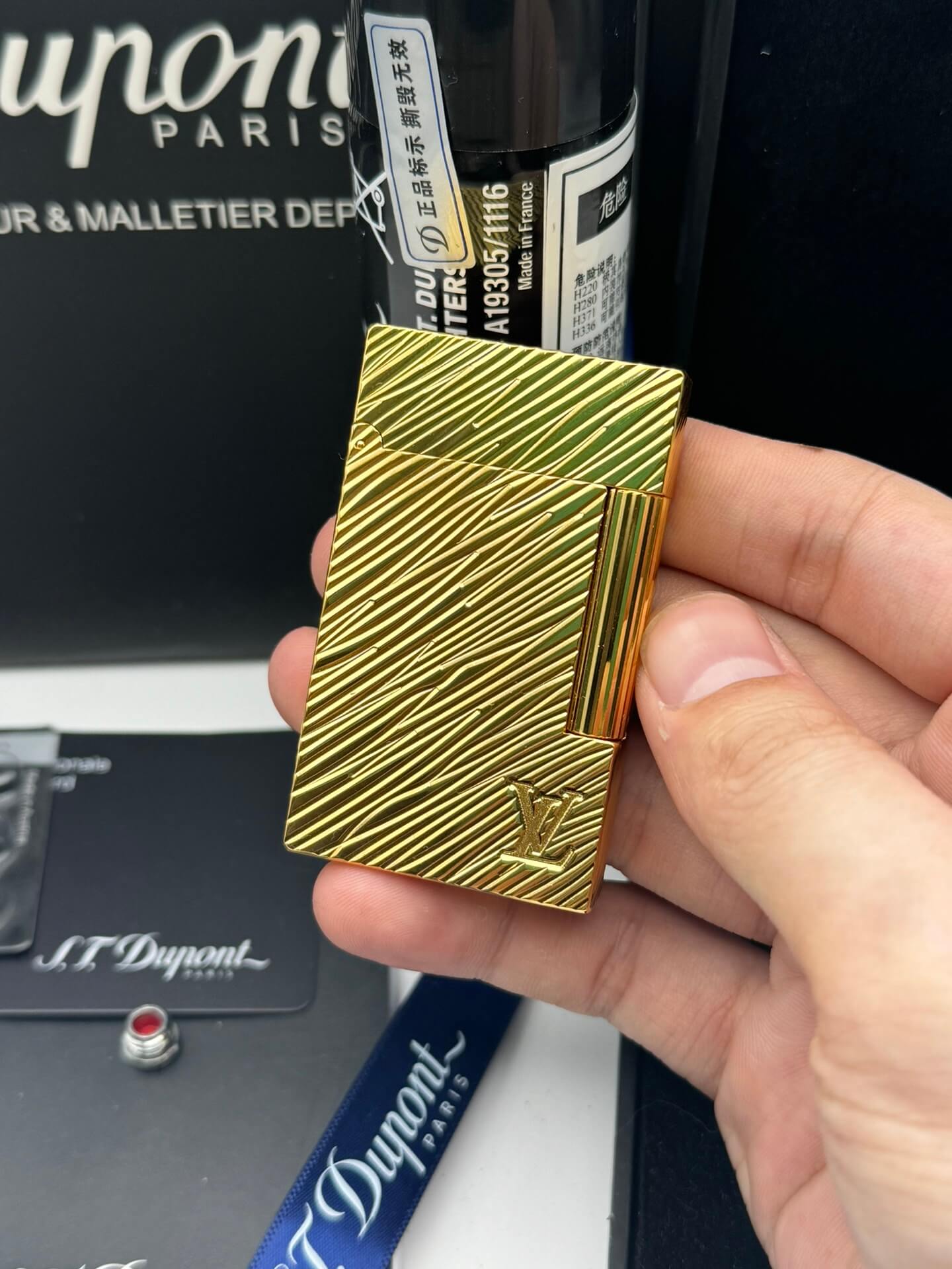 ST Dupont Ligne 2 Dual Flame LV Limited Edition Lighter With Gift Box