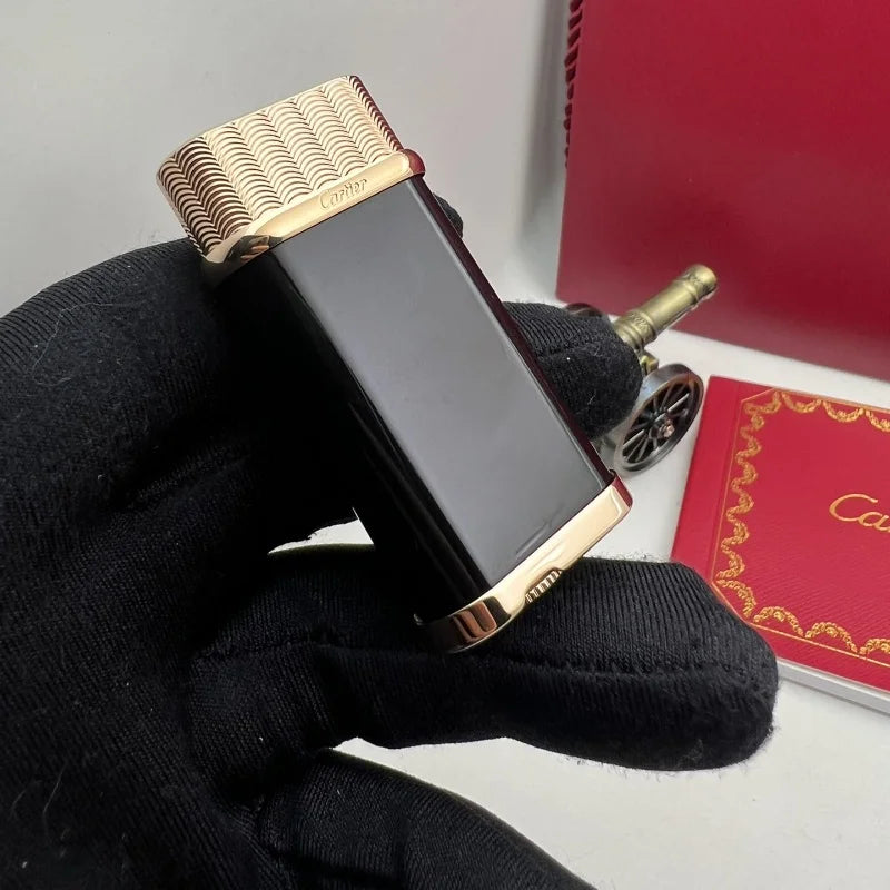 Cartier DE PARIS Lighter Black Lacquer Finish - Close-up
