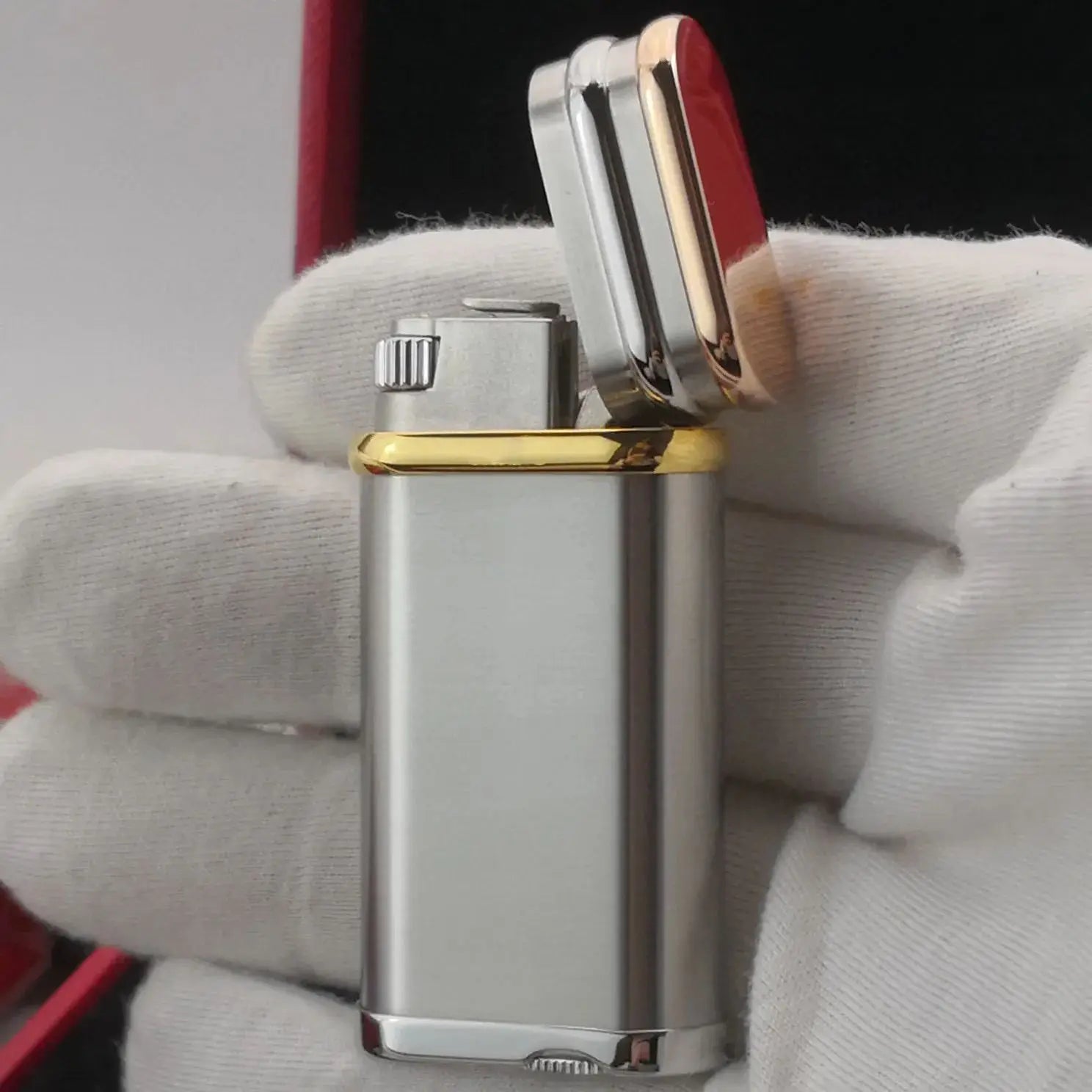 Cartier Grey Inflatable Cigar Lighter - Close-up