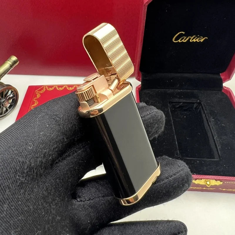 Cartier DE PARIS Lighter Black Lacquer Finish - Angle View