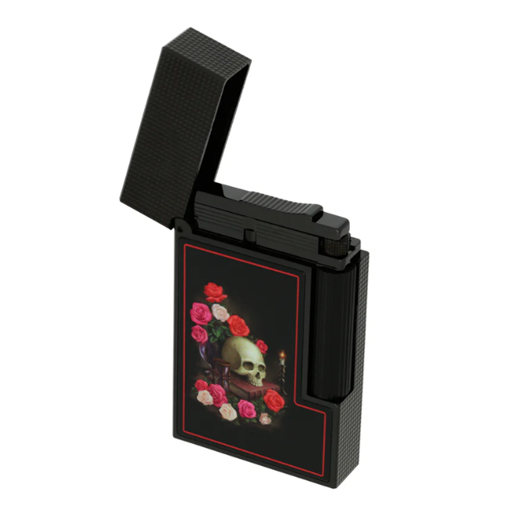 S.T. Dupont Memento Mori Ligne 2 Black Lighter - Detail View