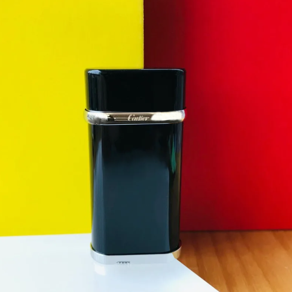 Cartier Lighter Black Paint Style Inflatable Cigar Lighter - Side View