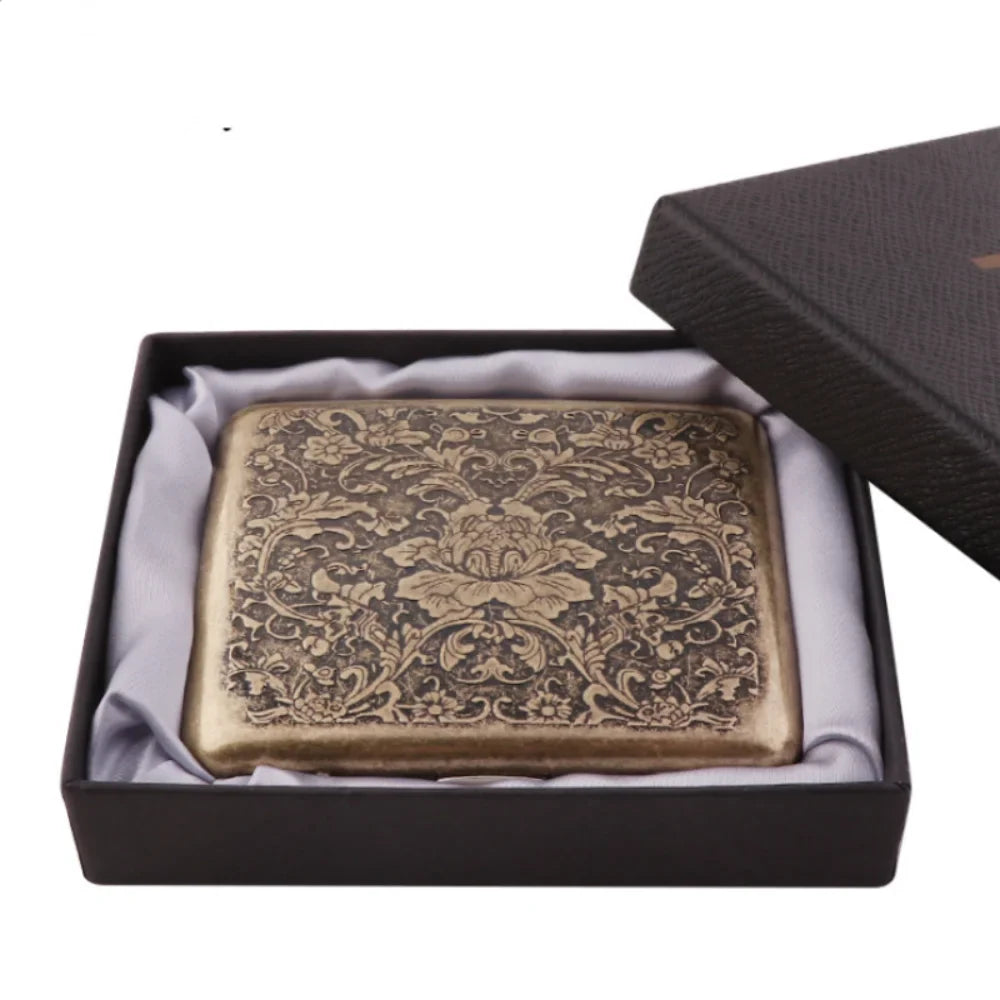 Metal Cigarette Case with Gift Box - Mudan - View 7