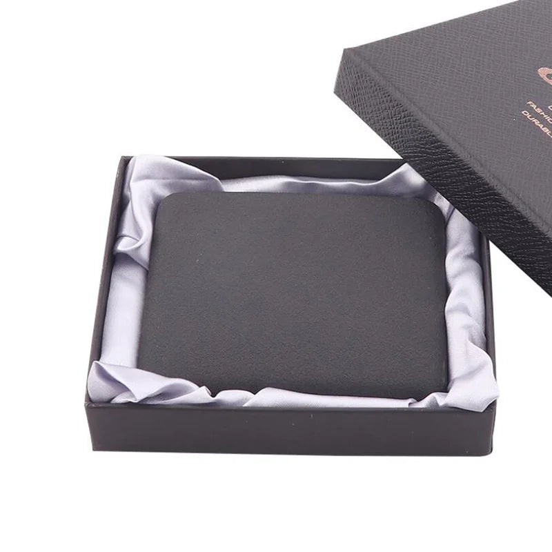 Metal Cigarette Case with Gift Box - Black - Close-up