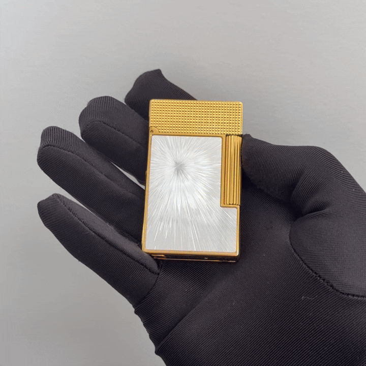 S.T.  Dupont Line 2  Starry Sky Black Refilling Lighter#223