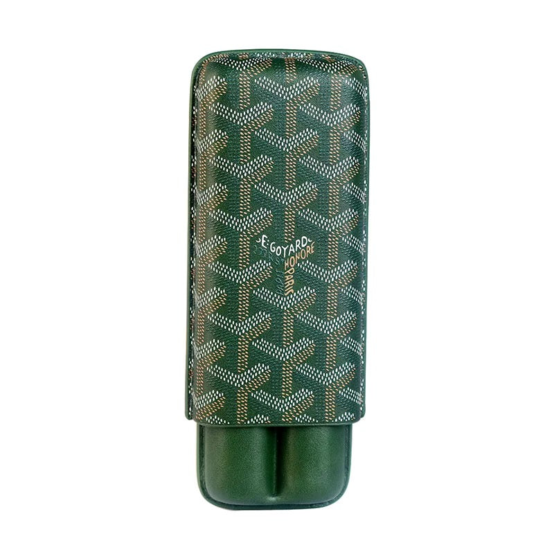 Goyard Luxury Cigar Case with Slot Holder - Green · Two - View 14