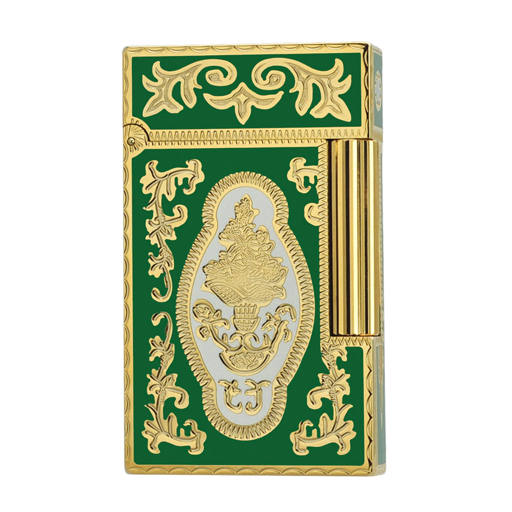 S.T. Dupont Ligne 2 Firework Green Enamel Luxury Lighter