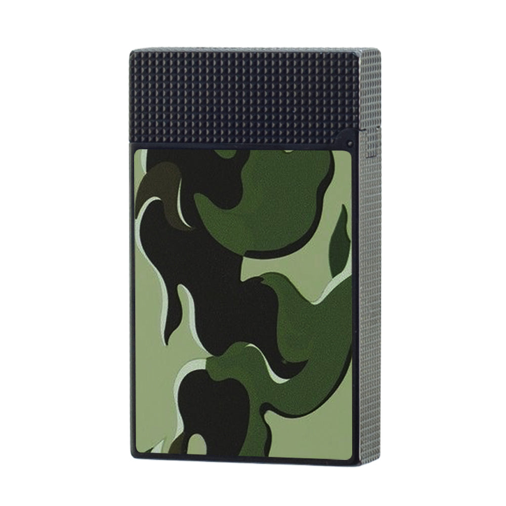 S.T. Dupont Ligne 2 Camo Guilloche Cling Flame Lighter - Side View
