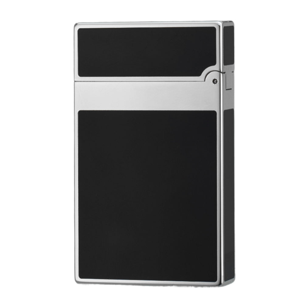 Double Flames Classic Lacquer S.T.Dupont Gas Lighter - Back View