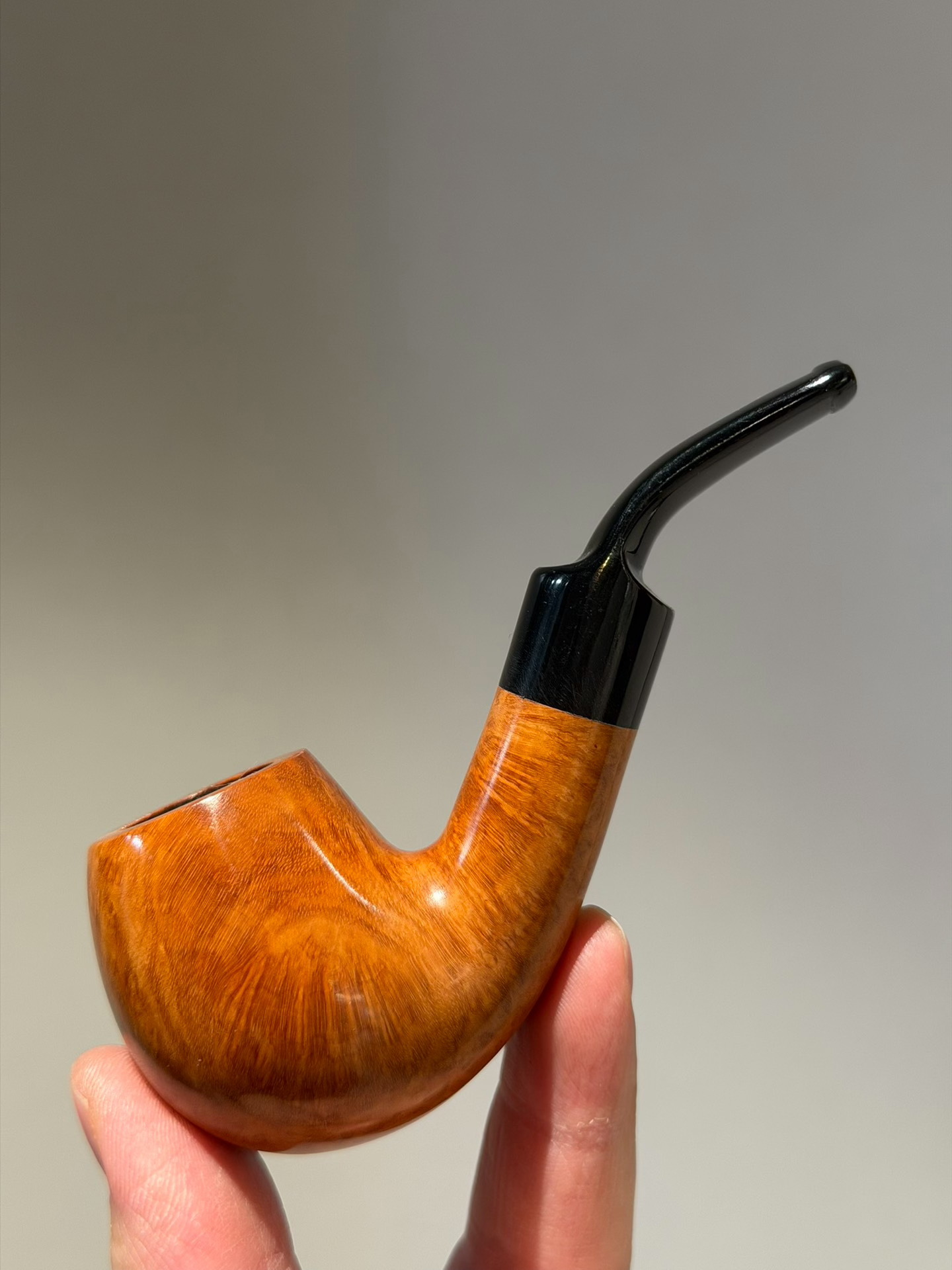 Italian Imported Briar Compact Apple Pipe | Handmade Classic Briar Pipe
