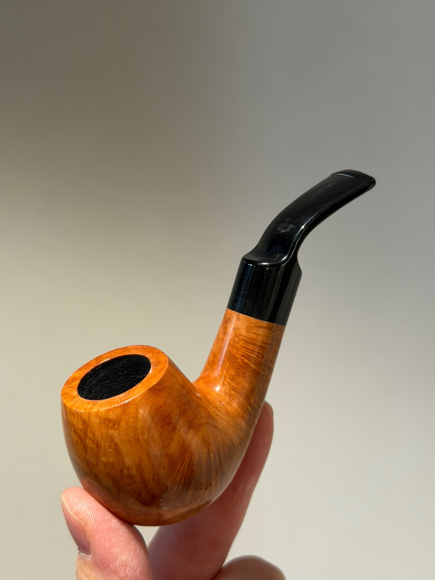 Italian Imported Briar Compact Apple Pipe | Handmade Classic Briar Pipe