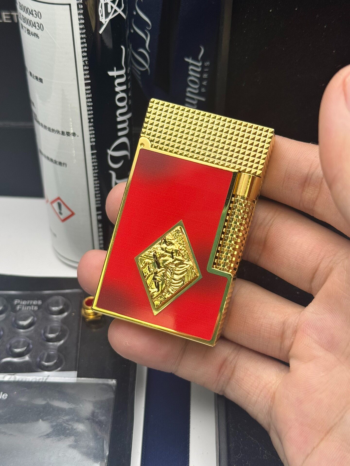 Le Grand Romeo & Juliet Gold Plated Dual Flame Lighter | Limited Edition Luxury Collectible