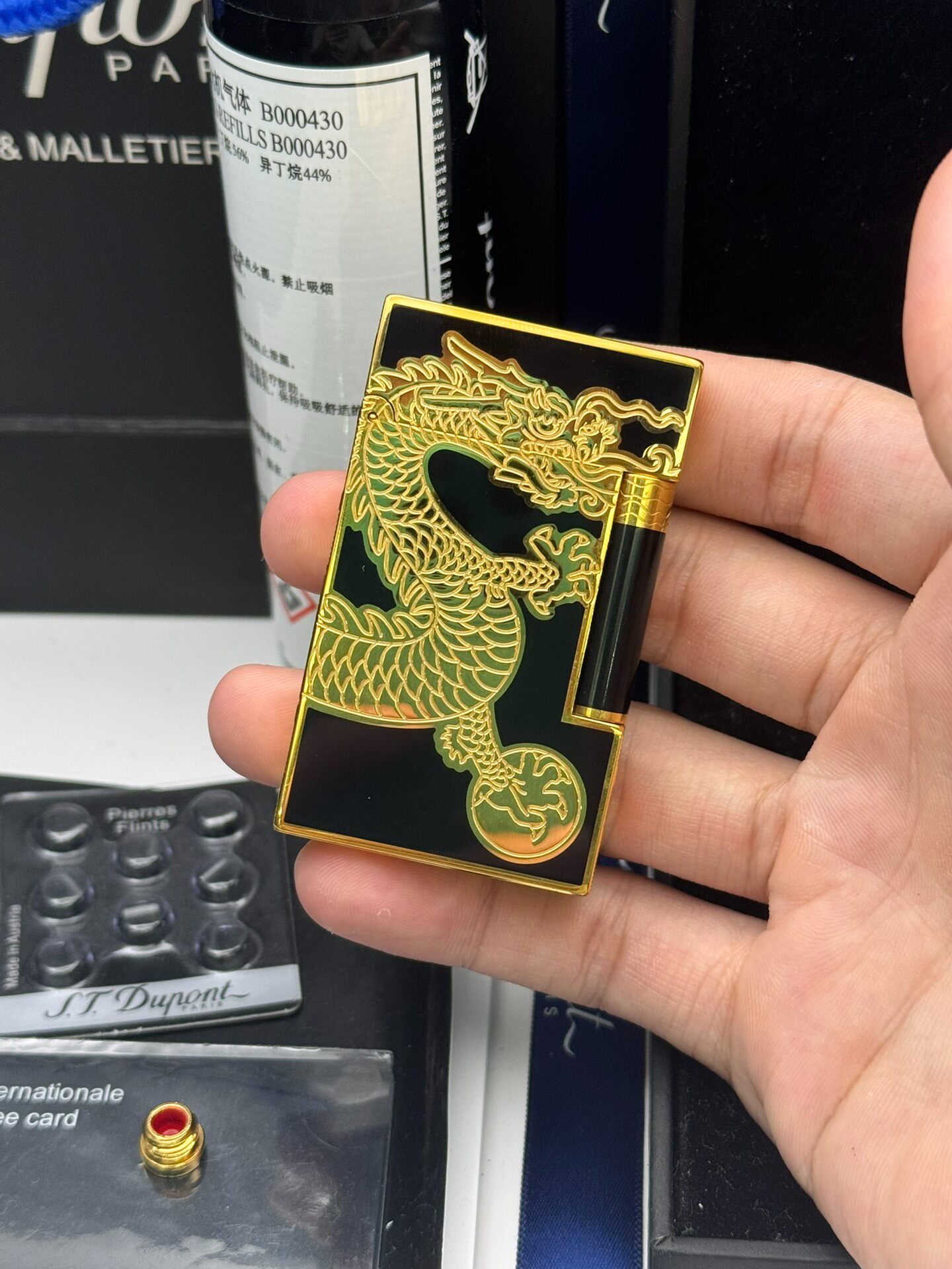 Dragon Year Limited Edition Chinese Lacquer Dual Flame Lighter | Solid Copper Luxury Collector Lighter