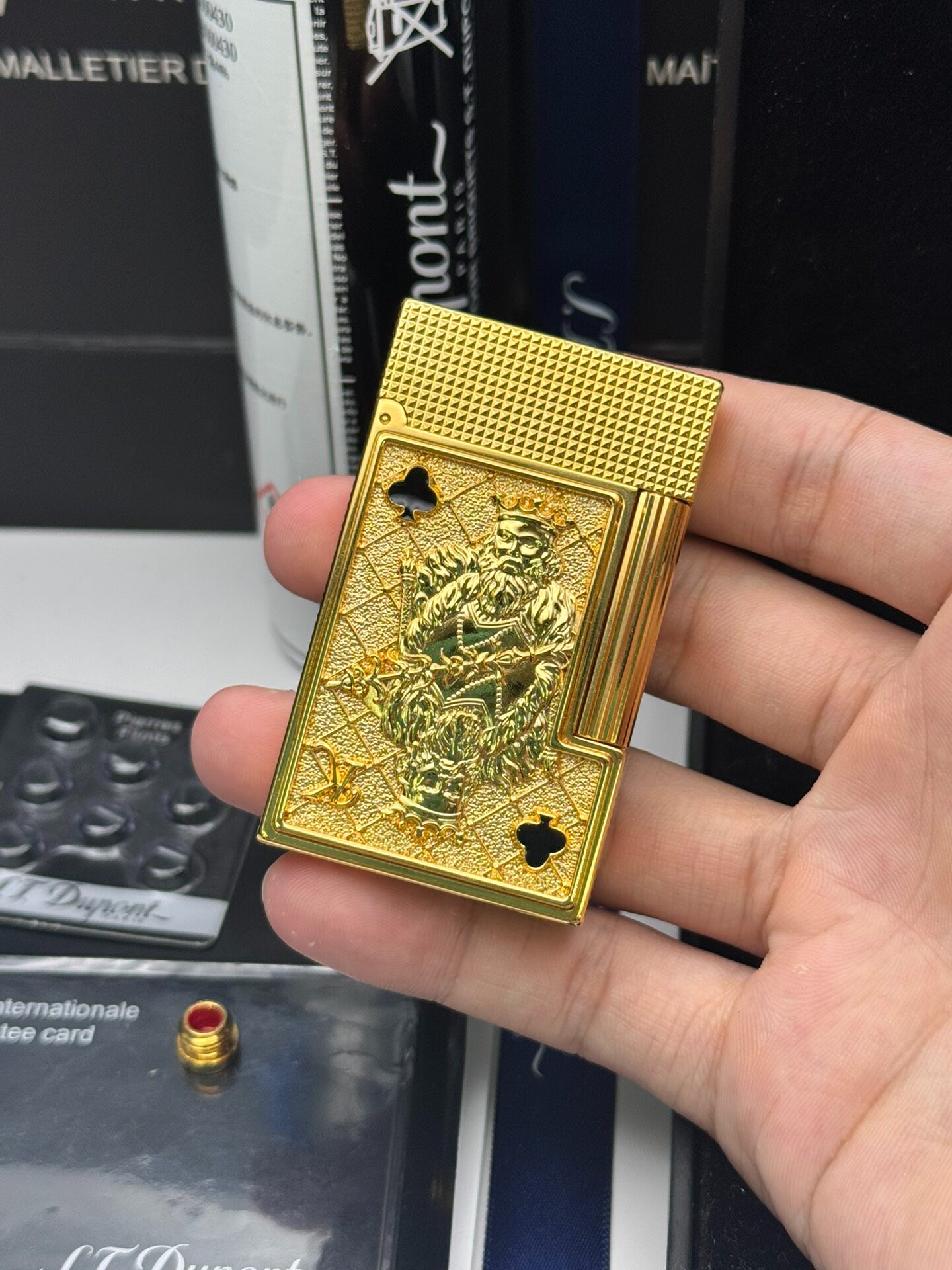 King of Clubs Playing Card Limited Edition Dual Flame Copper Lighter | Luxury Collectible Lighter