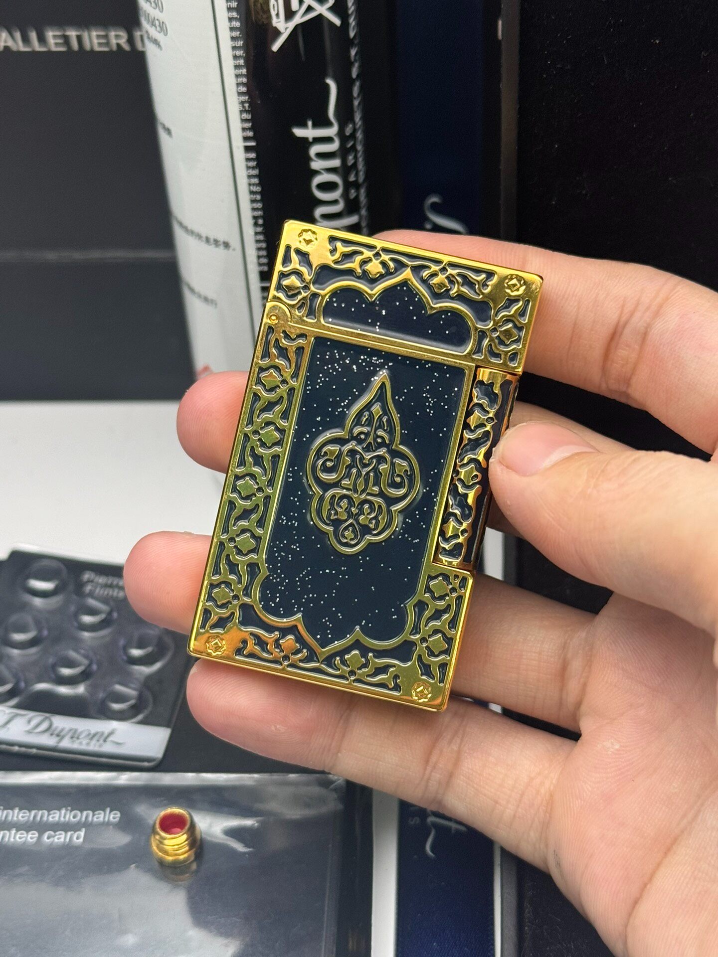 One Thousand and One Nights Black Gold Luxury Lighter | Limited Edition Collectible Design