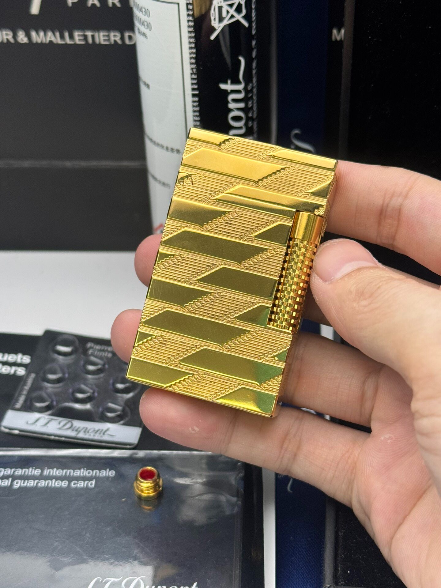 1872 Gold Grand Dual Flame Torch Lighter | Luxury Gold Plated Collectible Lighter