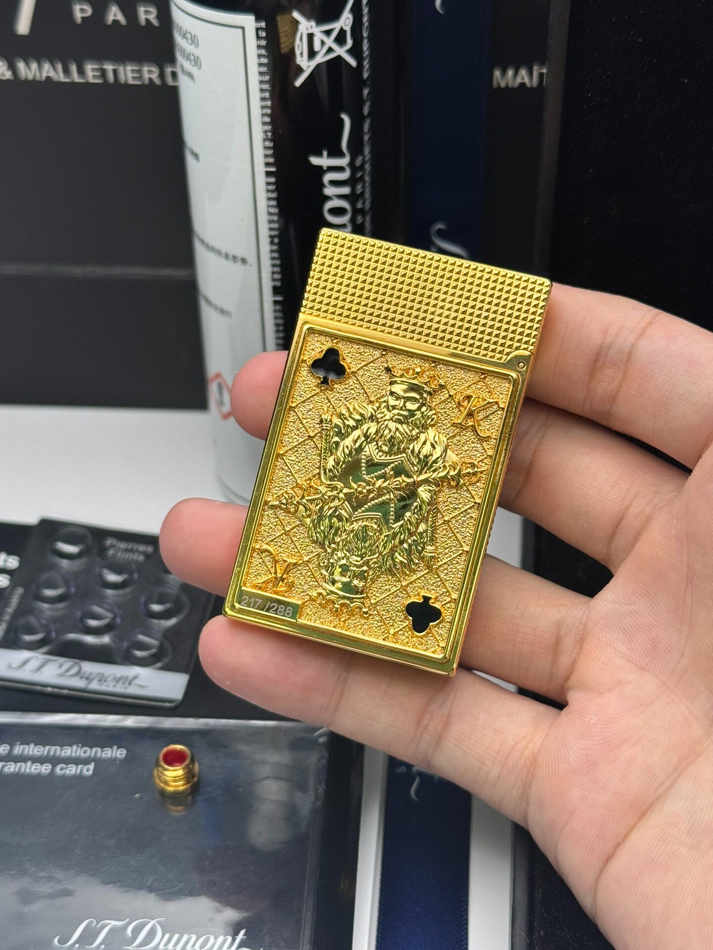 King of Clubs Playing Card Limited Edition Dual Flame Copper Lighter | Luxury Collectible Lighter