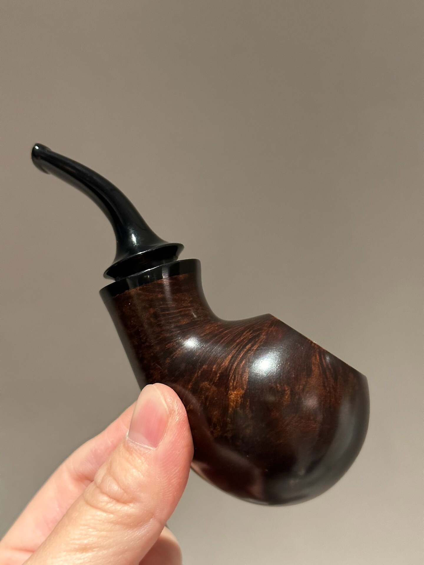 Italian Imported Briar Apple Pipe | Handmade Air Chamber Briar Pipe