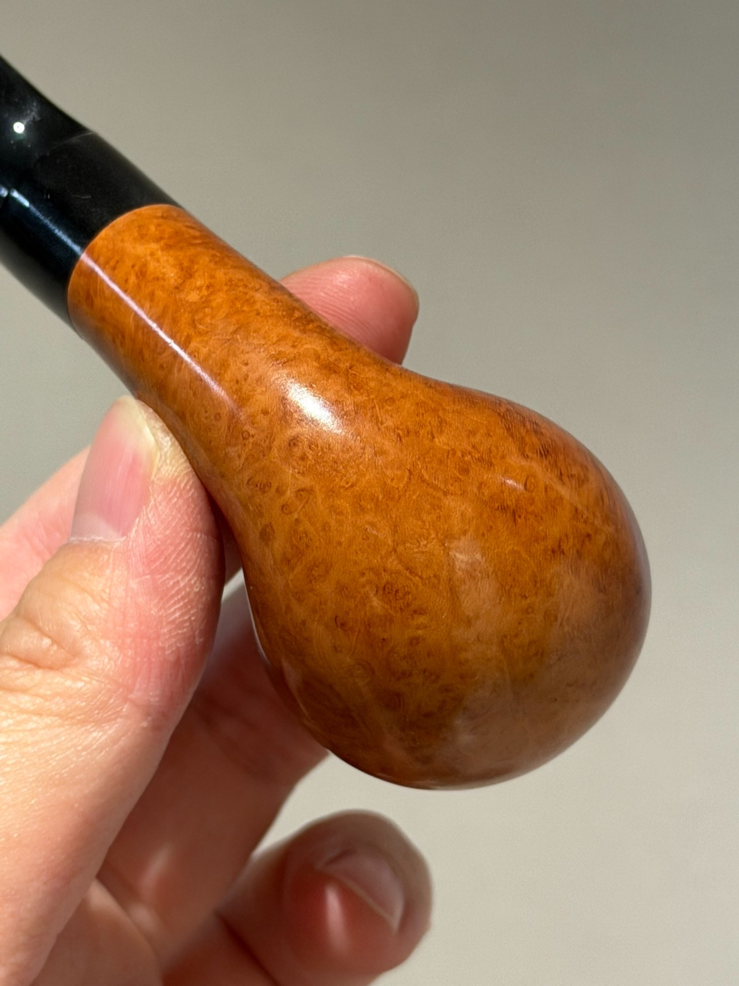 Italian Imported Briar Compact Apple Pipe | Handmade Classic Briar Pipe
