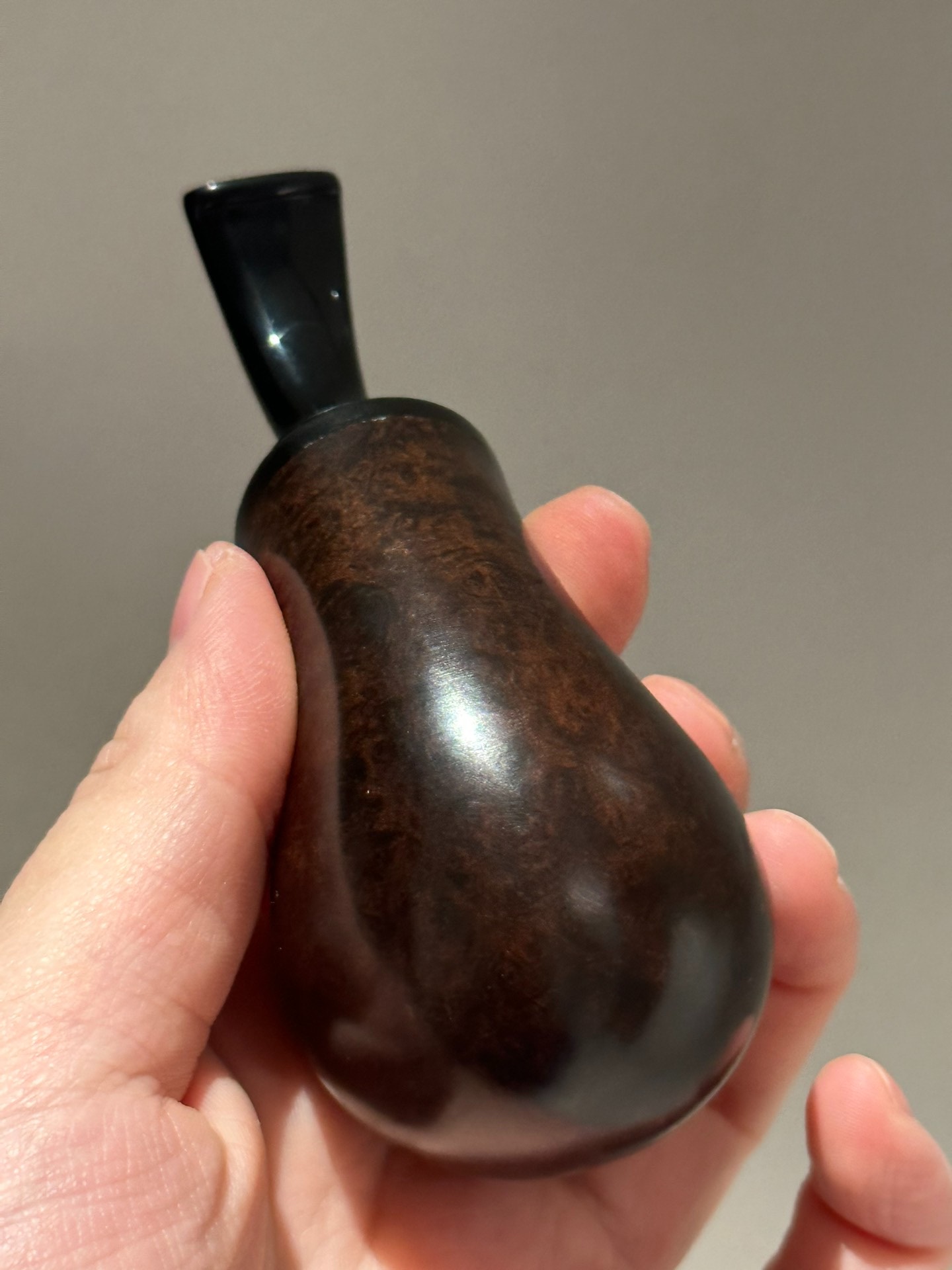 Italian Imported Briar Apple Pipe | Handmade Air Chamber Briar Pipe