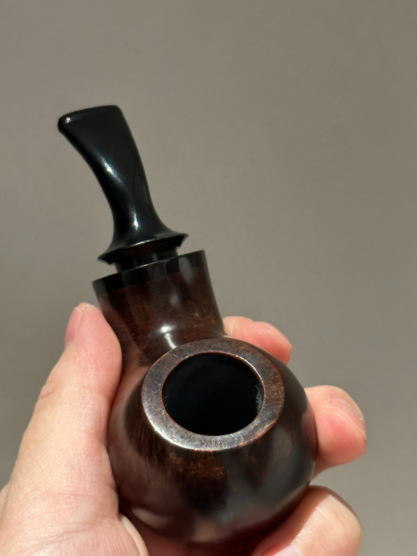 Italian Imported Briar Apple Pipe | Handmade Air Chamber Briar Pipe