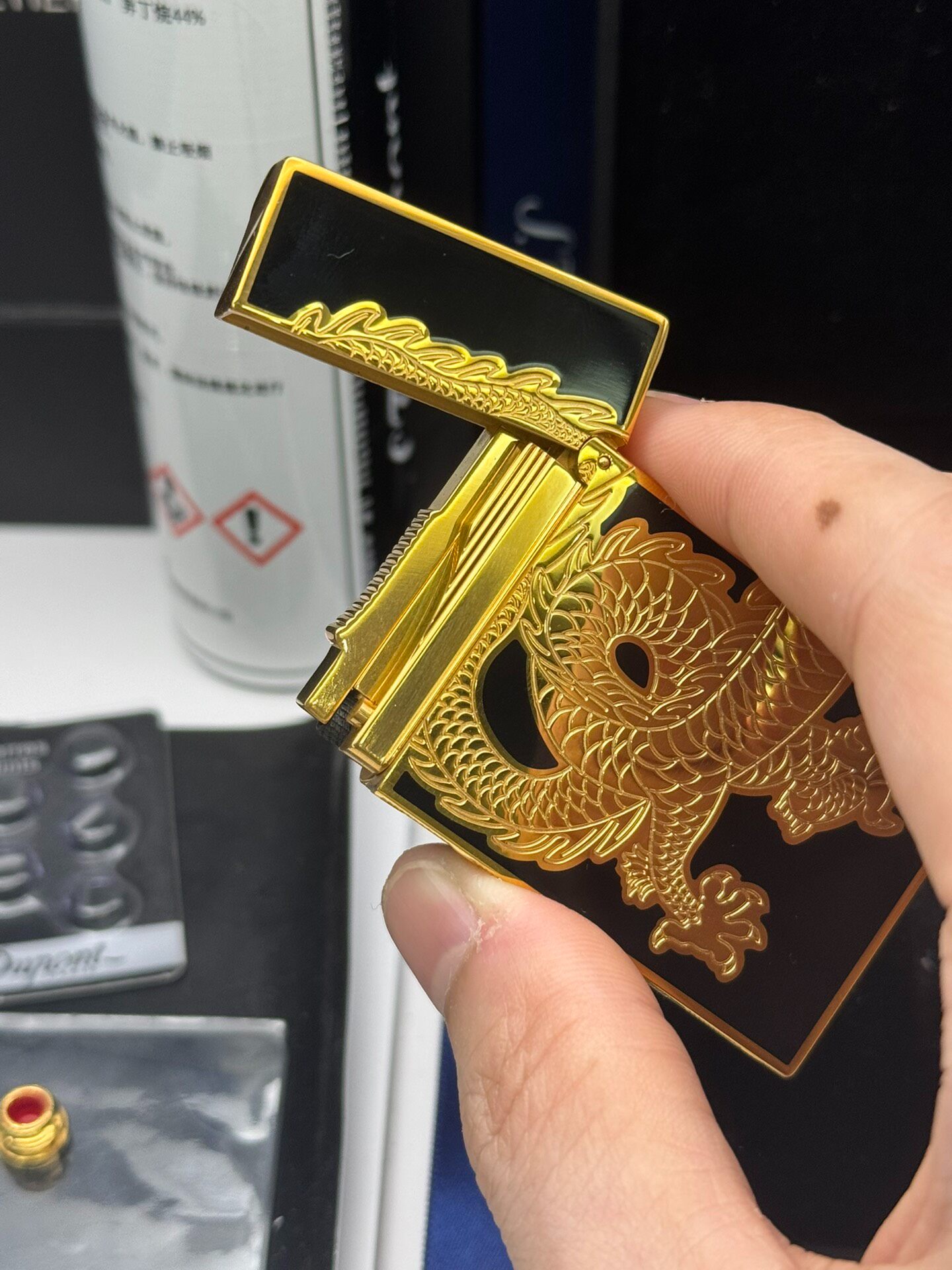 Dragon Year Limited Edition Chinese Lacquer Dual Flame Lighter | Solid Copper Luxury Collector Lighter