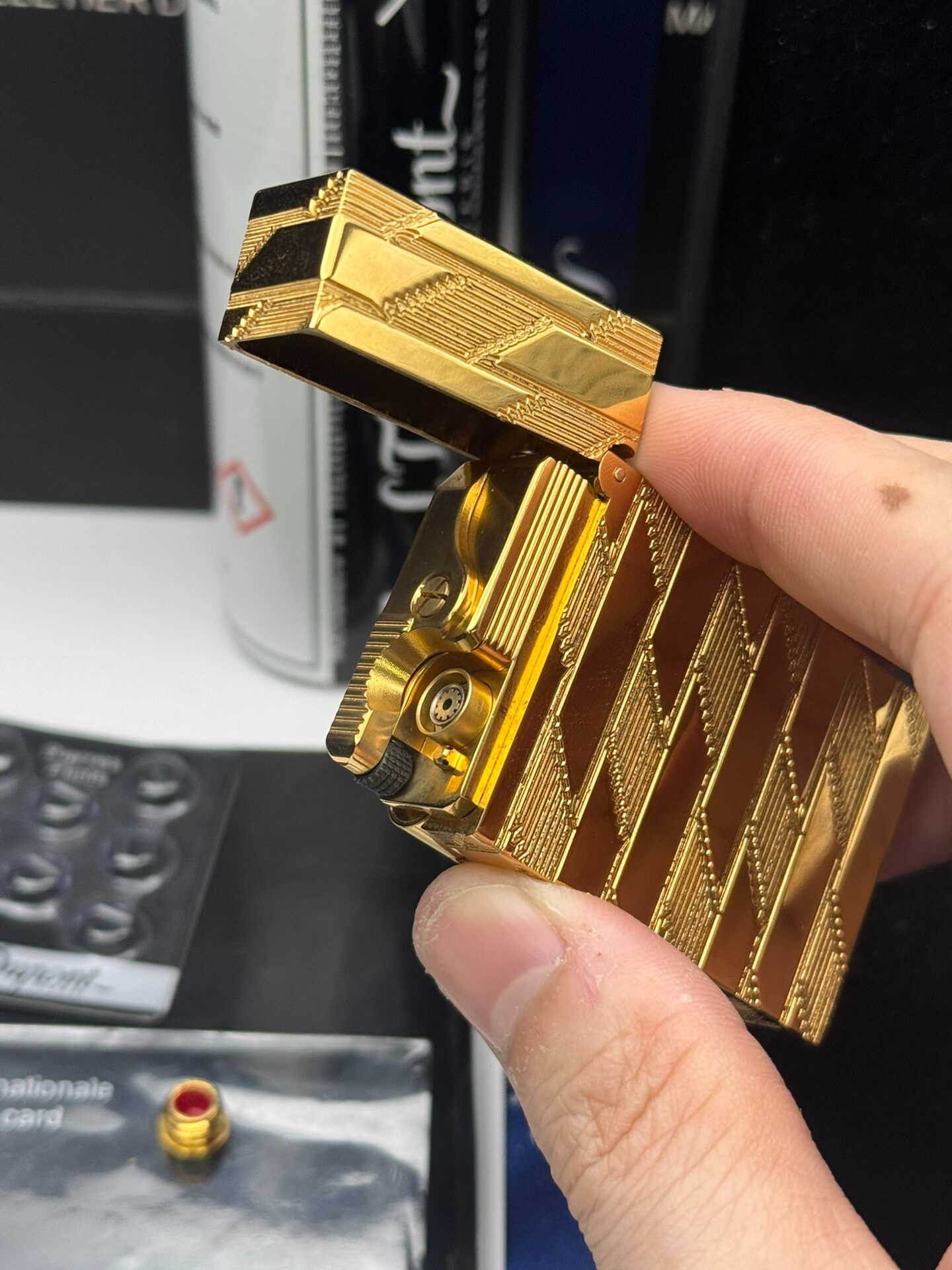 1872 Gold Grand Dual Flame Torch Lighter | Luxury Gold Plated Collectible Lighter