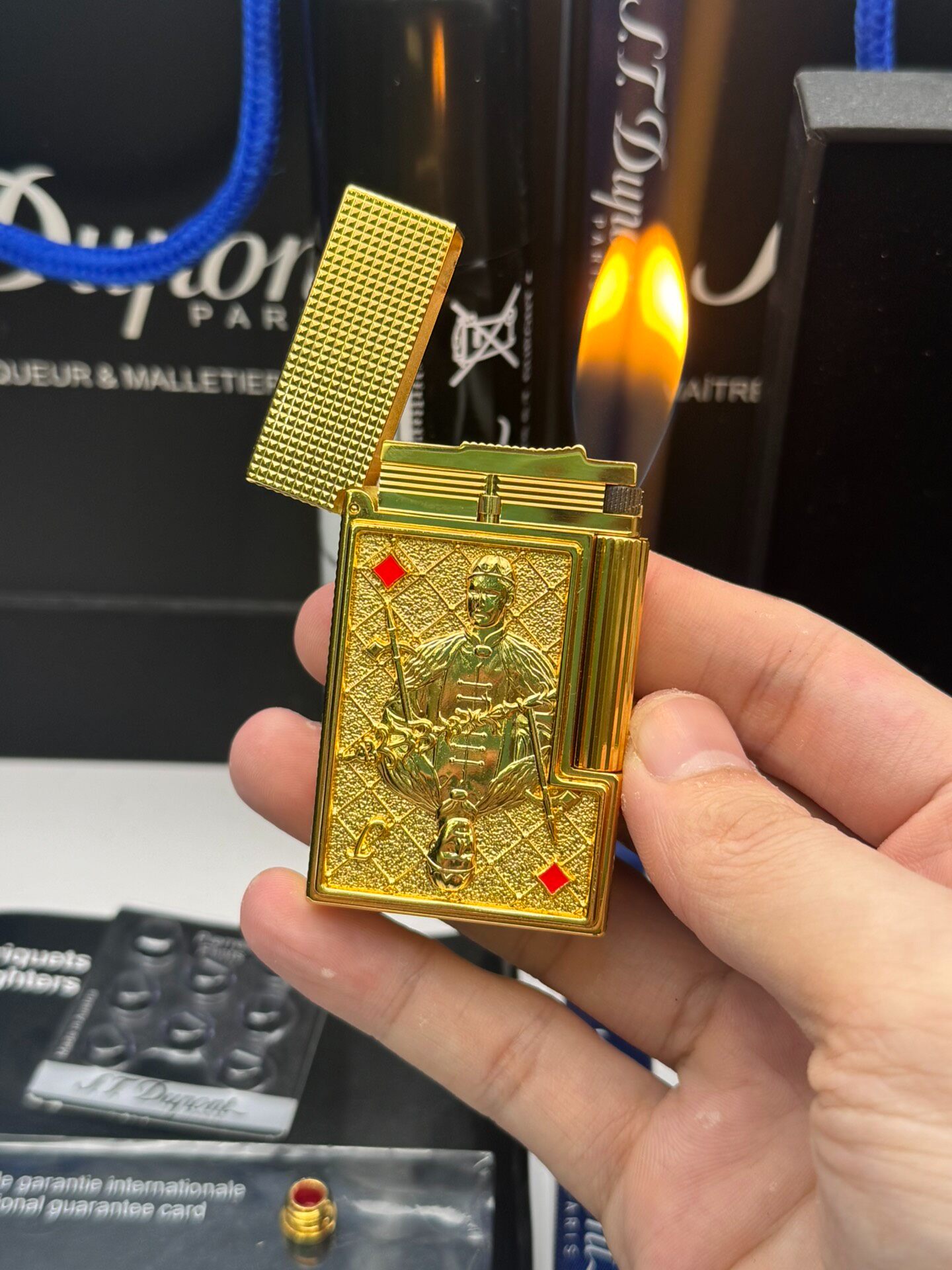 Jack of Diamonds Playing Card Limited Edition Dual Flame Copper Lighter | Luxury Collectible Lighter