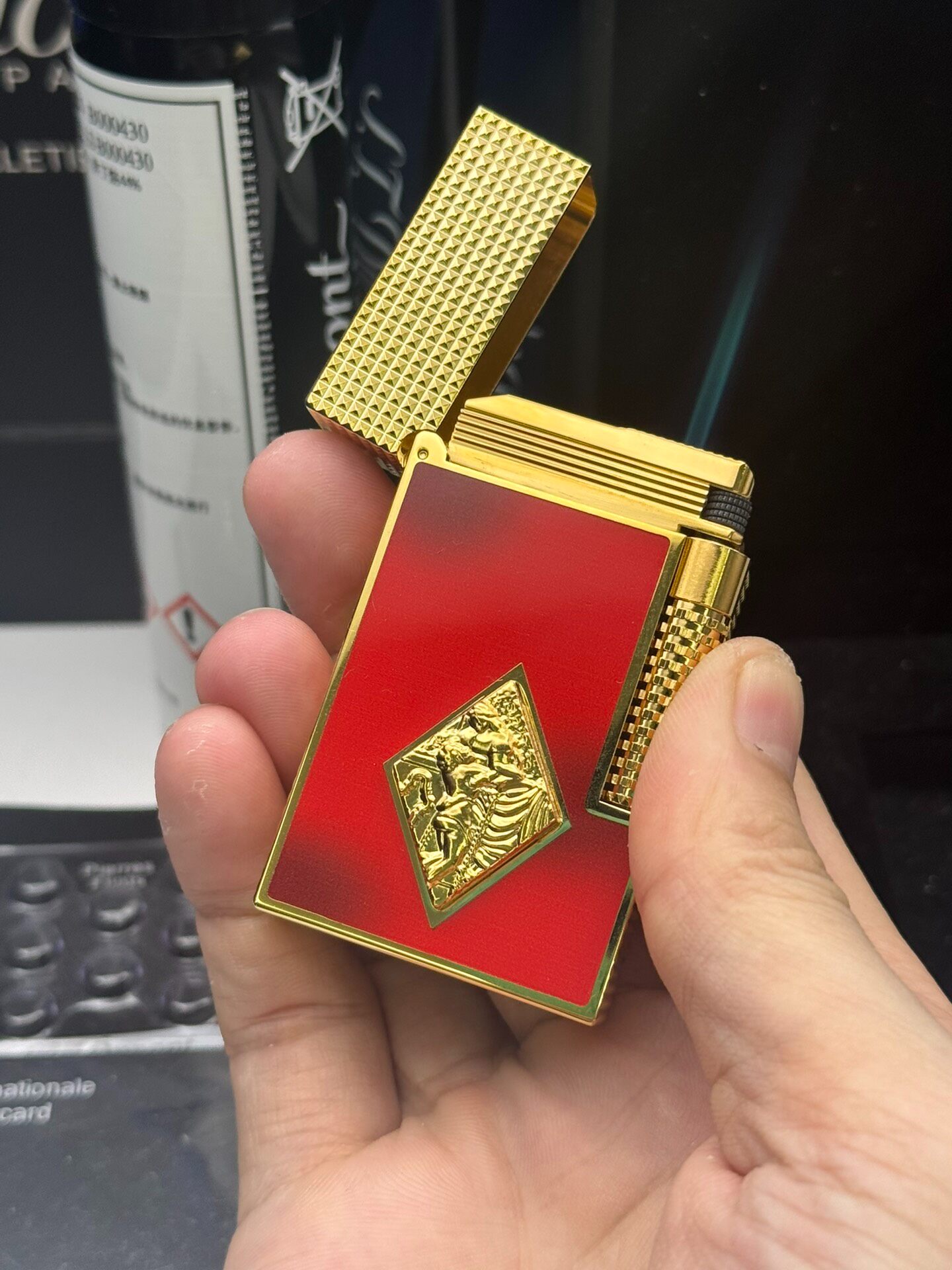 Le Grand Romeo & Juliet Gold Plated Dual Flame Lighter | Limited Edition Luxury Collectible