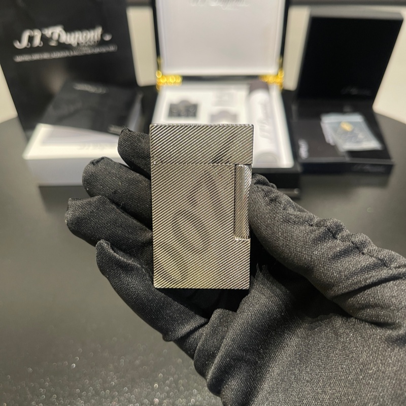 S.T. Dupont Le Grand Diagonal Guilloché Palladium Lighter