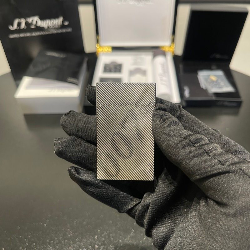 S.T. Dupont Le Grand Diagonal Guilloché Palladium Lighter