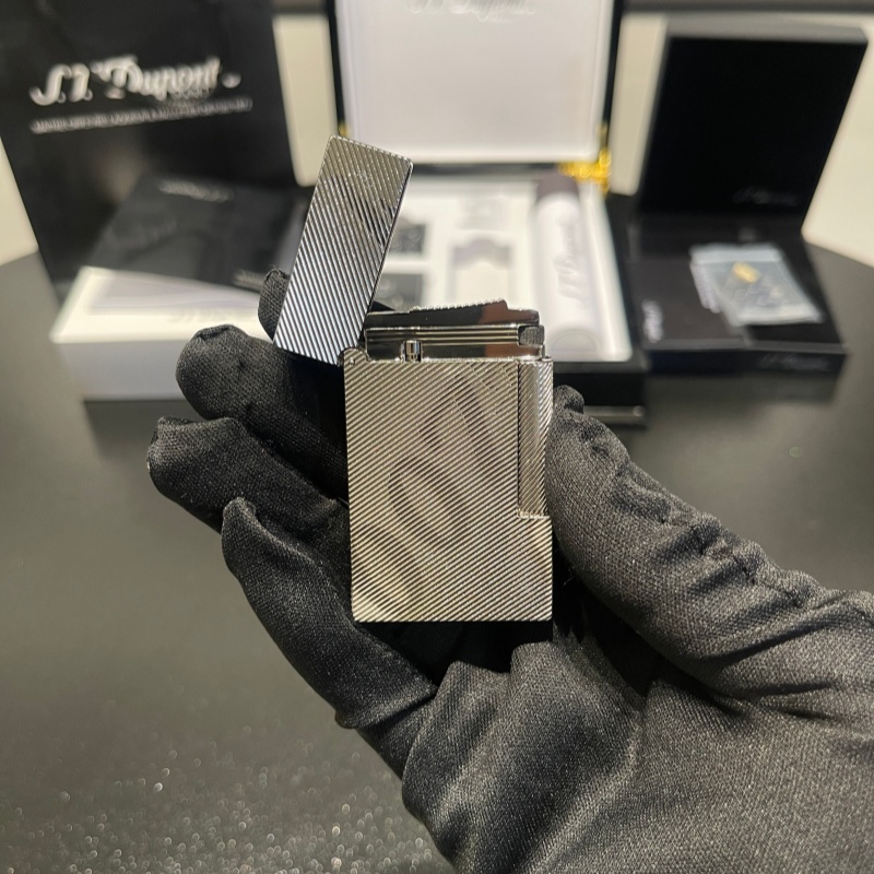 S.T. Dupont Le Grand Diagonal Guilloché Palladium Lighter