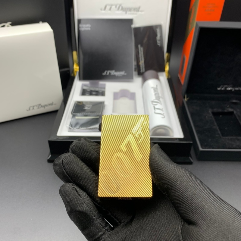 S.T. Dupont Le Grand Diagonal Guilloché Palladium Lighter
