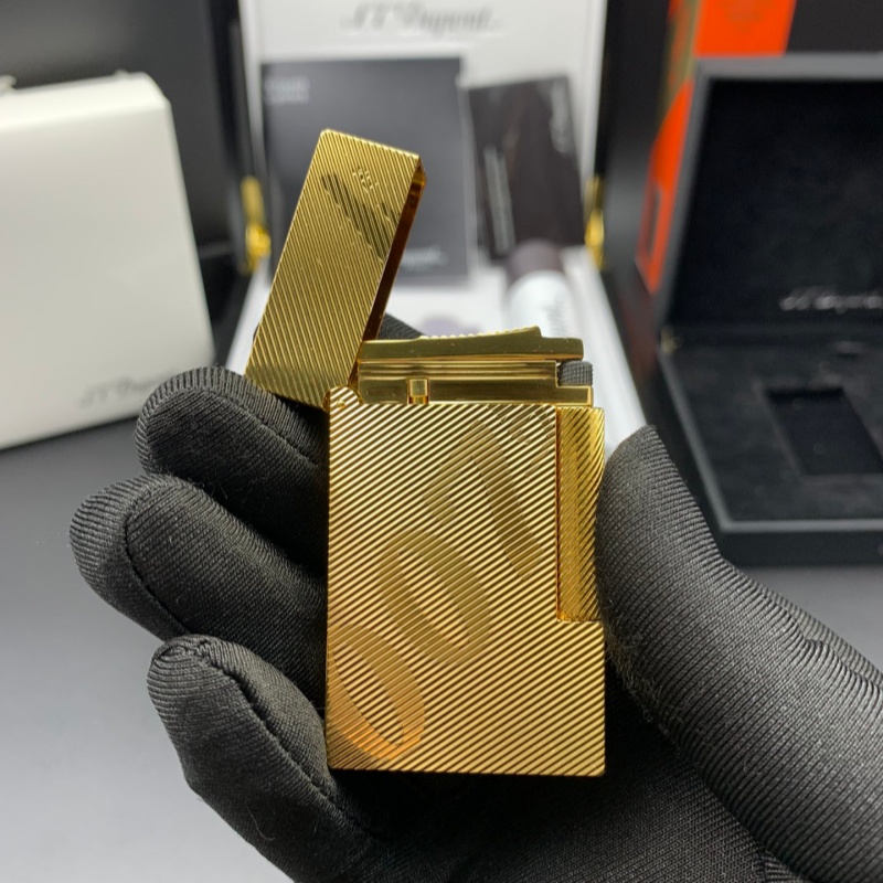 S.T. Dupont Le Grand Diagonal Guilloché Palladium Lighter